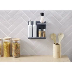 Gifi Rangement|Étagère murale plastique 2 niveaux x2