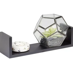 Gifi Rangement|Étagère murale rectangulaire noire x3