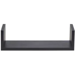 Gifi Rangement|Étagère murale rectangulaire noire x3