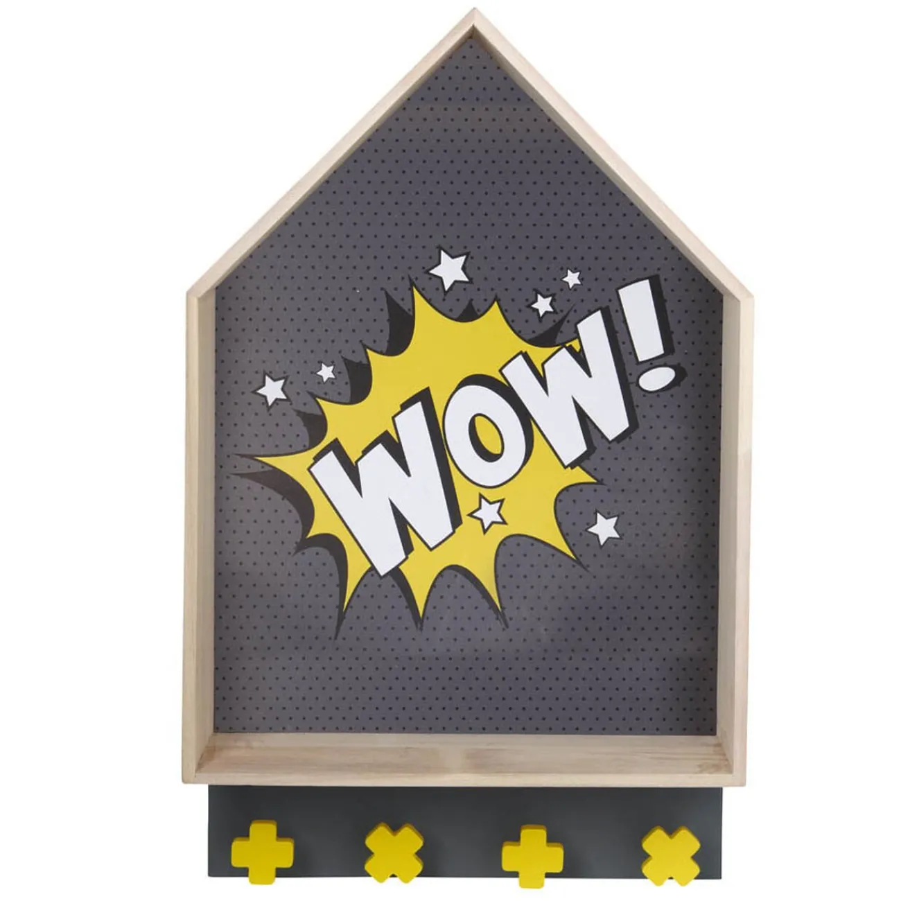 Gifi Rangement|Étagère murale Wow noire