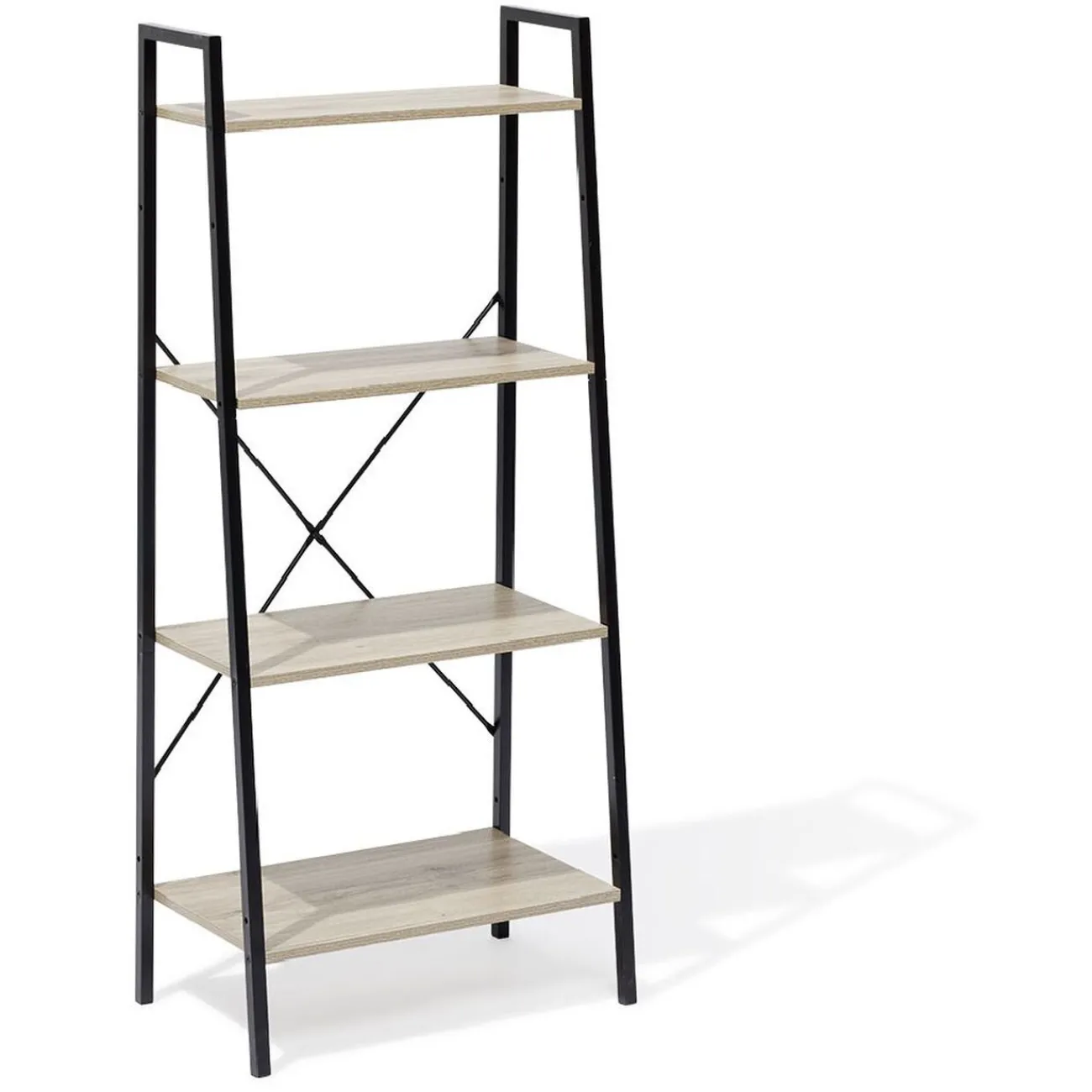 Gifi Rangement|Étagère New York 4 niveaux métal et bois - 60x35xH135cm