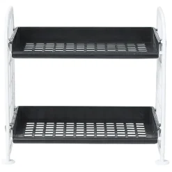 Gifi Rangement|Étagère noire et blanche 2 niveaux