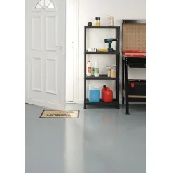 Gifi Rangement|Étagère plastique noir 4 niveaux L60xl30xH138cm