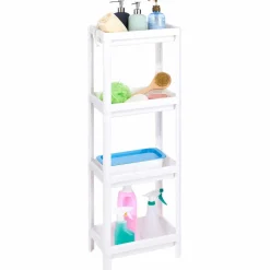 Gifi Aménagement Salle De Bain^Étagère salle de bain 4 niveaux blanc
