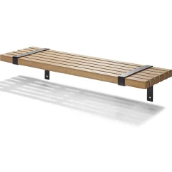 Gifi Rangement|Étagère striée en bois L55xl15cm