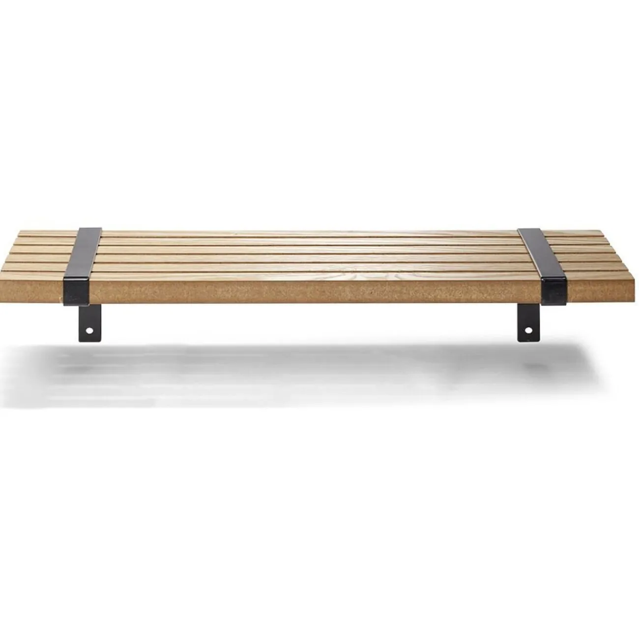 Gifi Rangement|Étagère striée en bois L55xl15cm