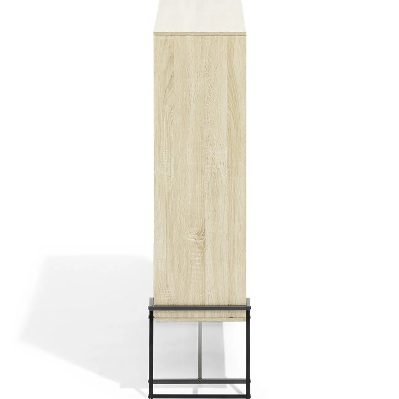 Gifi Rangement|Étagère sur pied Denver bois et métal 83,1xH120x32,7cm