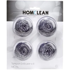 Gifi Nettoyage Et Entretien|Tampon à récurer boule en inox x 4