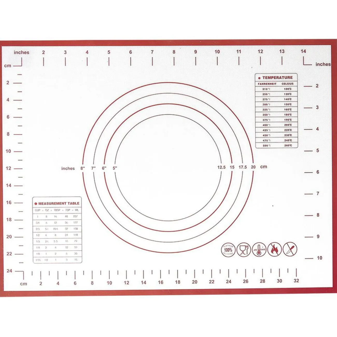 Gifi Tapis à pâtisserie en silicone