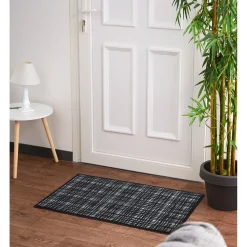 Gifi Nettoyage Et Entretien|Tapis anti poussière à carreaux noir et blanc