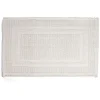 Gifi Aménagement Salle De Bain^Tapis de bain 100% coton blanc uni 70x50cm