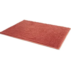 Gifi Aménagement Salle De Bain^Tapis de bain antidérapant ultra-absorbant terracotta 45x65cm