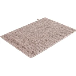 Gifi Aménagement Salle De Bain^Tapis de bain chenille coloris rose 45x65cm