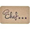 Gifi Nettoyage Et Entretien|Tapis de cuisine antidérapant inscription Chef 75x45cm