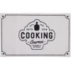 Gifi Nettoyage Et Entretien|Tapis de cuisine antidérapant absorbant inscription Cooking 80x50cm