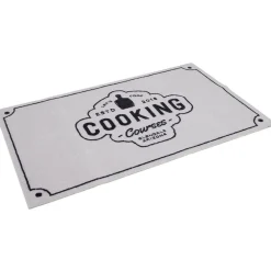 Gifi Nettoyage Et Entretien|Tapis de cuisine antidérapant absorbant inscription Cooking 80x50cm