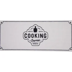 Gifi Nettoyage Et Entretien|Tapis de cuisine antidérapant absorbant inscription Cooking 120x50cm