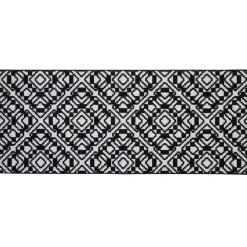 Gifi Nettoyage Et Entretien|Tapis de cuisine antidérapant absorbant imprimé tomette bleu 120x50cm