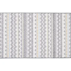 Gifi Nettoyage Et Entretien|Tapis de cuisine imprimé ethnique vert 80x50cm