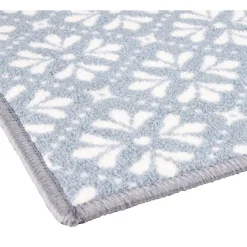 Gifi Nettoyage Et Entretien|Tapis de cuisine latex imprimé bleu 120x50 cm