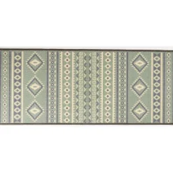 Gifi Nettoyage Et Entretien|Tapis de cuisine latex imprimé vert 120x50 cm