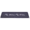 Gifi Nettoyage Et Entretien|Tapis de cuisine My Kitchen My Rules gris et blanc 120x50 cm