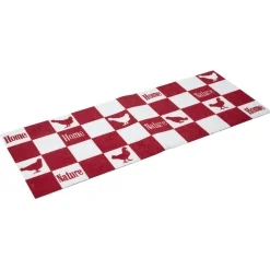 Gifi Nettoyage Et Entretien|Tapis de cuisine rectangulaire motif quadrillé poule