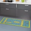Gifi Nettoyage Et Entretien|Tapis de cuisine vert gris et bleu