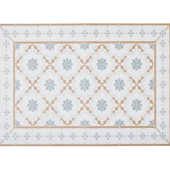 Gifi Nettoyage Et Entretien|Tapis de cuisine vinyle imprimé carreau de ciment tricolore 70x49,5cm