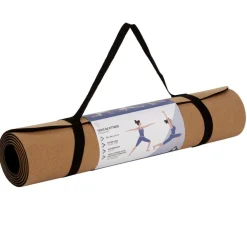 Gifi Bien-Être^Tapis de fitness yoga en liège antidérapant 183x61xép0,5cm