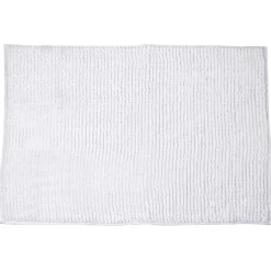 Gifi Aménagement Salle De Bain^Tapis de salle de bain chenille blanc 90x60 cm