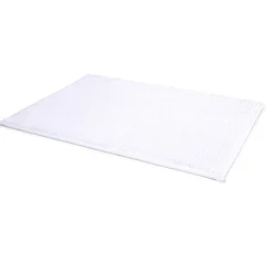 Gifi Aménagement Salle De Bain^Tapis de salle de bain chenille blanc 45x65cm