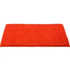Gifi Aménagement Salle De Bain^Tapis de salle de bain chenille rouge