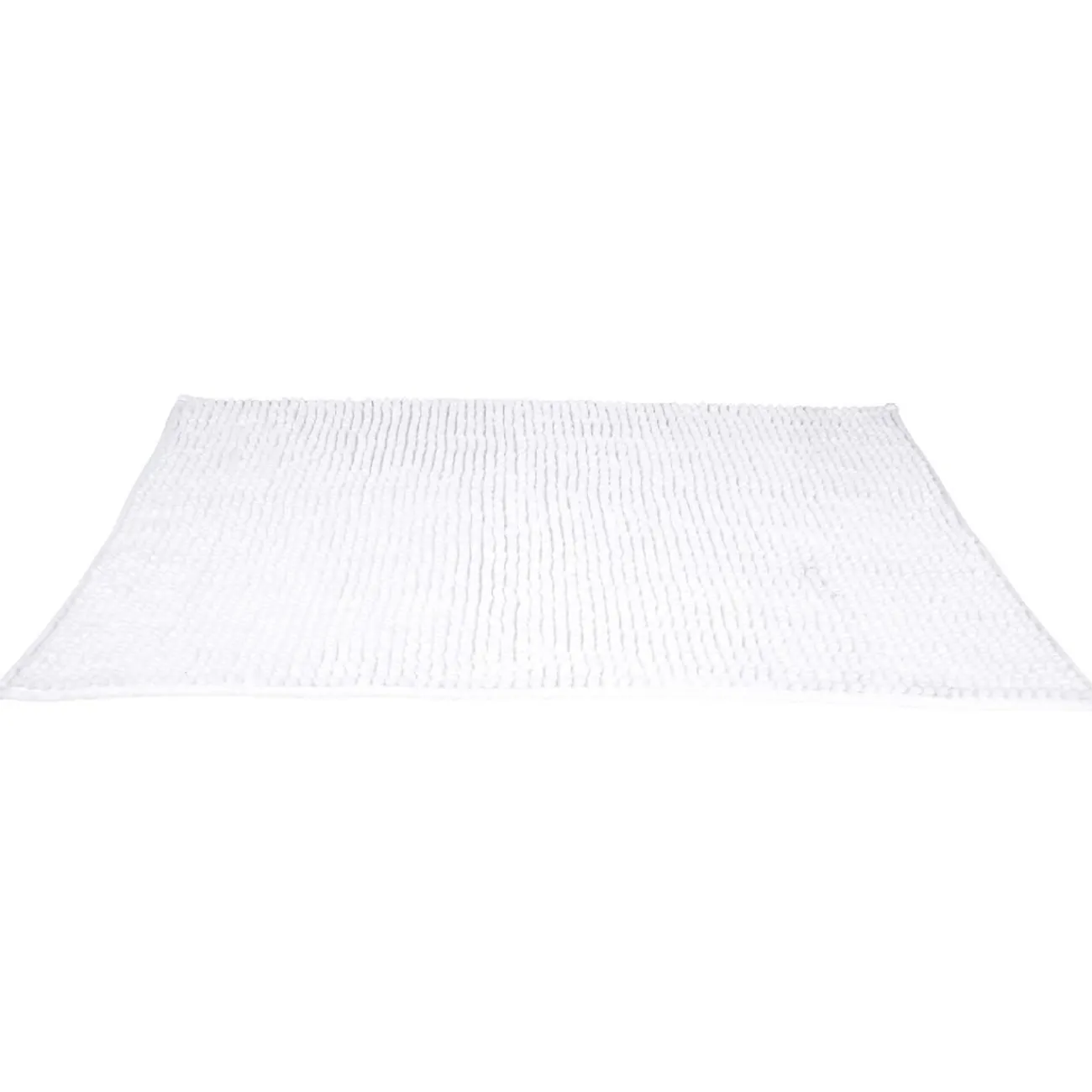 Gifi Aménagement Salle De Bain^Tapis de salle de bain chenille blanc petit modèle