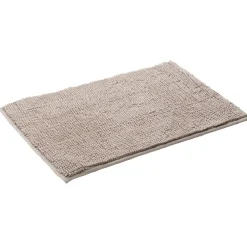 Gifi Aménagement Salle De Bain^Tapis de salle de bain chenille taupe 45x65cm