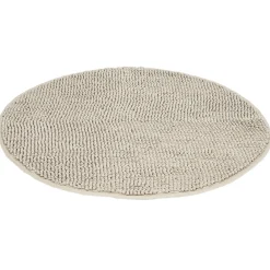 Gifi Aménagement Salle De Bain^Tapis de salle de bain chenille rond beige Ø70 cm