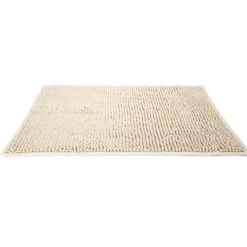 Gifi Aménagement Salle De Bain^Tapis de salle de bain chenille taupe 65x45 cm