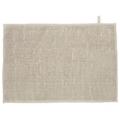 Gifi Aménagement Salle De Bain^Tapis de salle de bain chenille taupe 65x45 cm