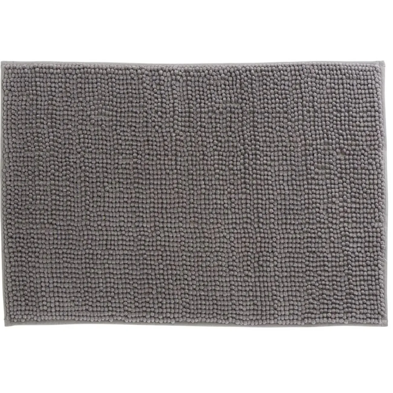 Gifi Aménagement Salle De Bain^Tapis de salle de bain chenille gris 65x45 cm