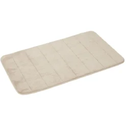 Gifi Aménagement Salle De Bain^Tapis de salle de bain taupe à mémoire de forme