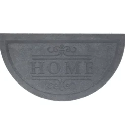 Gifi Nettoyage Et Entretien|Tapis d'entrée noir Home forme demi-lune 60x40cm
