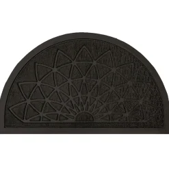 Gifi Nettoyage Et Entretien|Tapis d'extérieur demi lune motif rosace relief 45x75cm