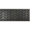 Gifi Nettoyage Et Entretien|Tapis d'extérieur en caoutchouc avec picots motif chevron noir
