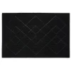 Gifi Nettoyage Et Entretien|Tapis d'extérieur noir design losanges 60x40 cm