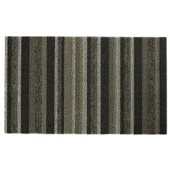 Gifi Nettoyage Et Entretien|Tapis d'extérieur rayé marron beige 75x45 cm