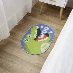 Gifi Aménagement Salle De Bain^Tapis enfant licorne ou crocodile polyester 40x60cm - 2 modèles