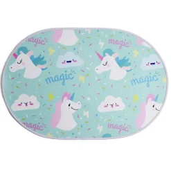 Gifi Aménagement Salle De Bain^Tapis enfant licorne ou crocodile polyester 40x60cm - 2 modèles