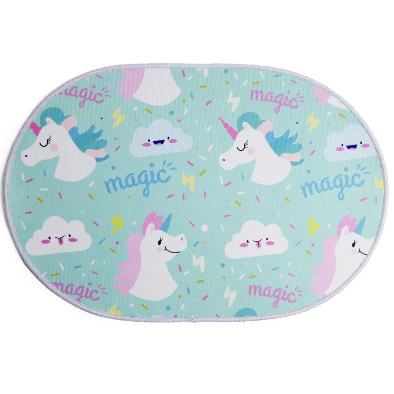 Gifi Aménagement Salle De Bain^Tapis enfant licorne ou crocodile polyester 40x60cm - 2 modèles