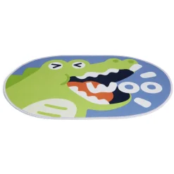 Gifi Aménagement Salle De Bain^Tapis enfant licorne ou crocodile polyester 40x60cm - 2 modèles