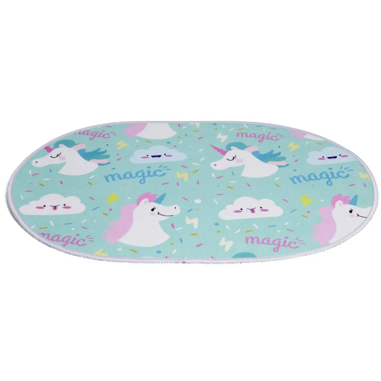 Gifi Aménagement Salle De Bain^Tapis enfant licorne ou crocodile polyester 40x60cm - 2 modèles